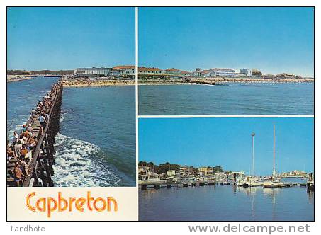 275 Capbreton - La Jetée Et La Plage - Le Port De Plaisance - Saint Vincent De Tyrosse