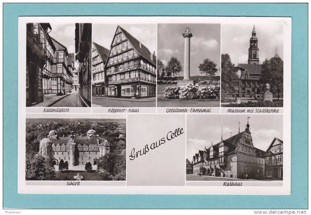 GRUSS  AUS  CELLE  -  6  VUES    -  BELLE CARTE PHOTO   SM  - - Celle