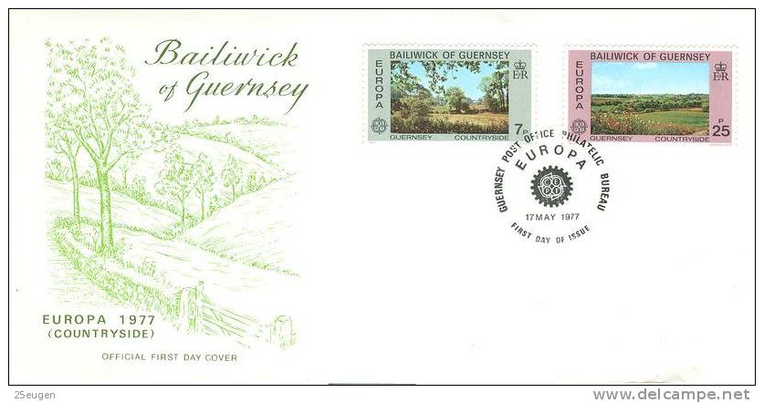 GUERNSEY 1977 EUROPA CEPT FDC - 1977