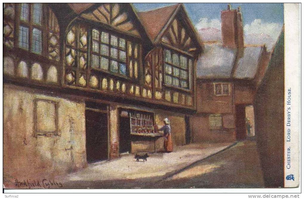 TUCKS OILETTE SERIES 1459 CHESTER - LORD DERBY'S HOUSE - CUBLEY - Chester