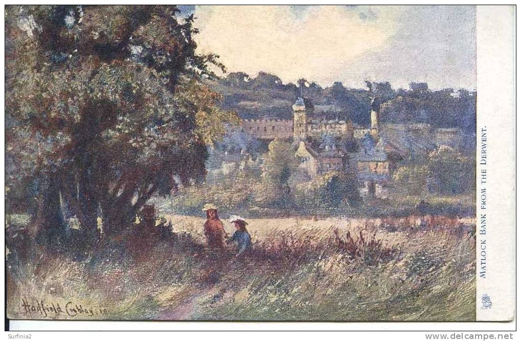 TUCKS OILETTE SERIES 1705 - MATLOCK BATH FROM THE DERWENT - CUBLEY - Derbyshire