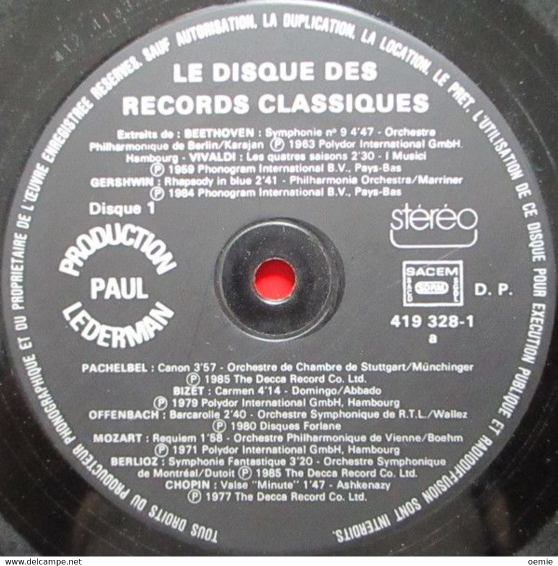 LE DISQUE DES RECORDS DES CLASSIQUES  ALBUM 2 DISQUES - Compilations