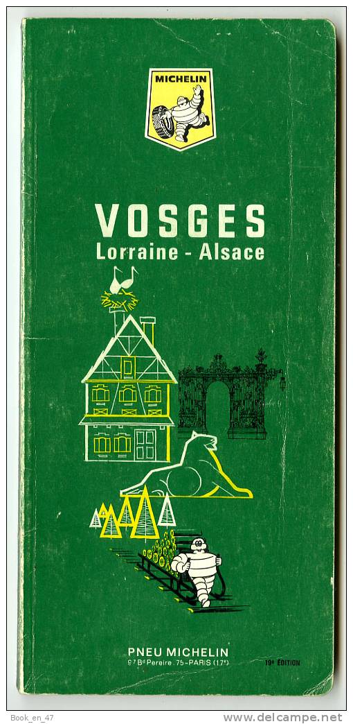 {20190} Michelin , Guide De Tourisme , Vosges Lorraine Alsace , 1967 - Michelin-Führer