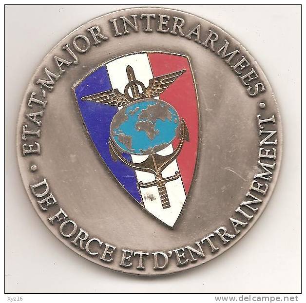 Médaille  De Table ETAT MAJOR INTERARMEES DE FORCE ET D'ENTRAINEMENT - France