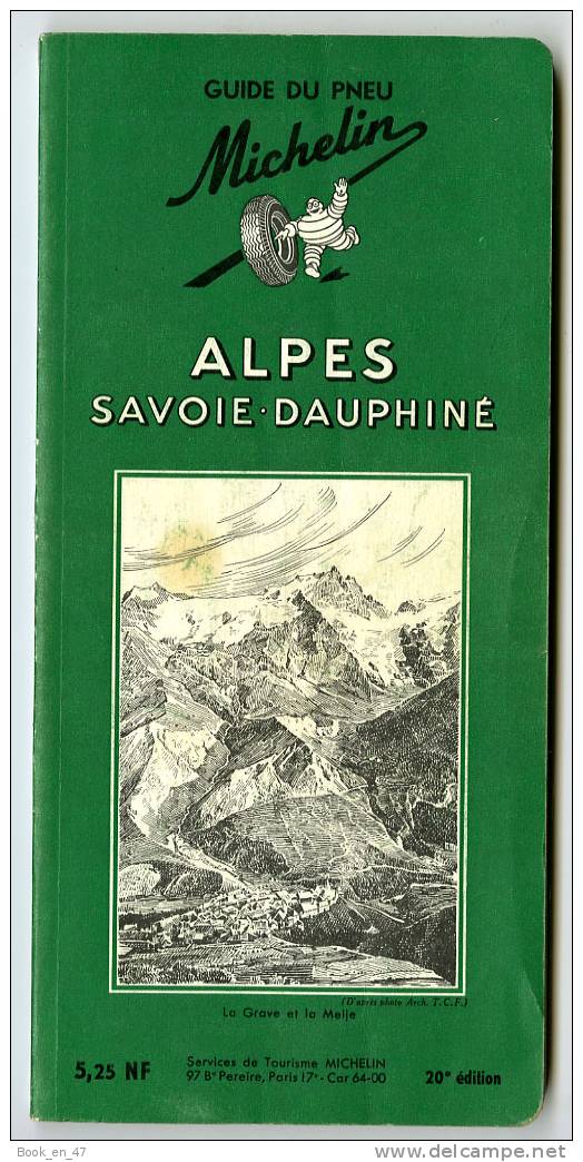 {20183} Michelin , Guide De Tourisme , Alpes Savoie Dauphiné , 1962 - Michelin (guides)