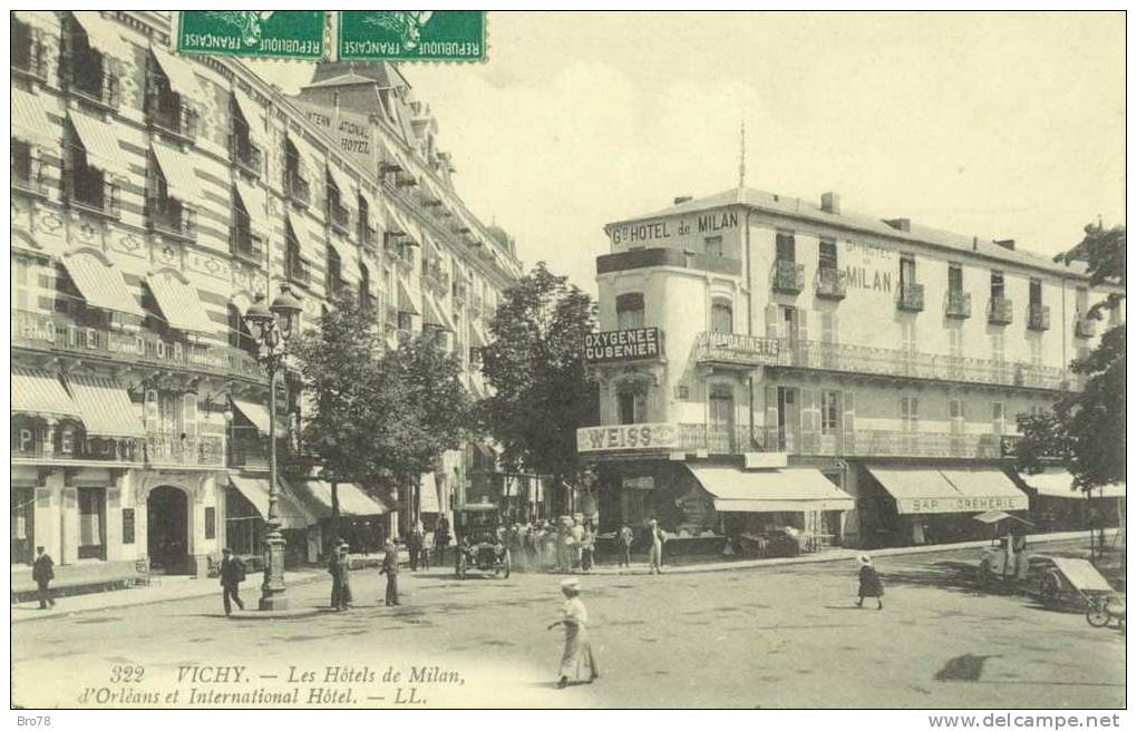 VICHY - Les Hôtels De Milan, D´Orléans Et International Hôtel - Vichy