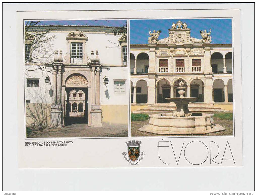 Portugal Cor 09442 – ÉVORA - UNIVERSIDADE DO ESPIRITO SANTO FACHADA DA SALA DOS ARCOS - Evora