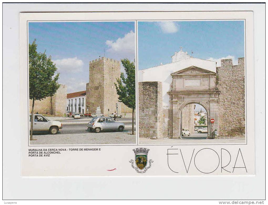 Portugal Cor 09444 – ÉVORA - MURALHA DA CERCA NOVA TORRE DE MENAGEM E PORTA DE ALCONCHEL PORTA DE AVIZ - Evora