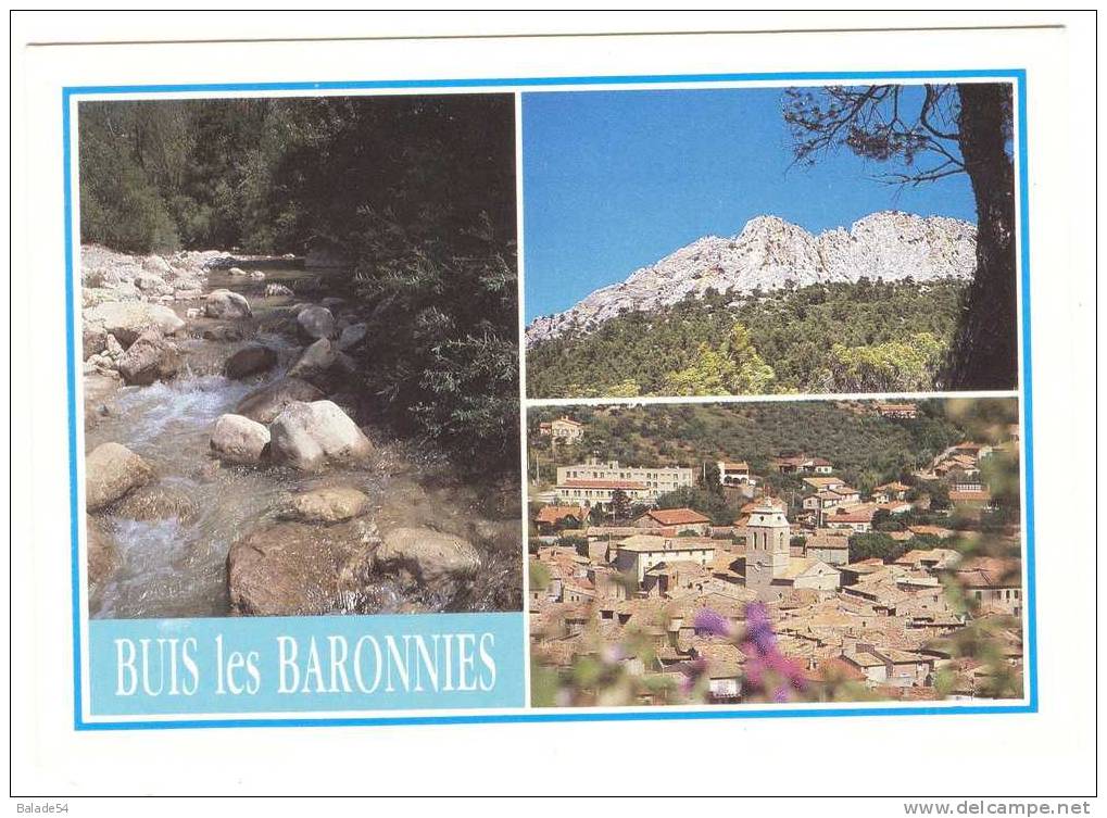 CPM - BUIS-LES-BARONNIES (26) L'Ouvèze - Rocher De Saint-Julien - Vue Générale - Buis-les-Baronnies