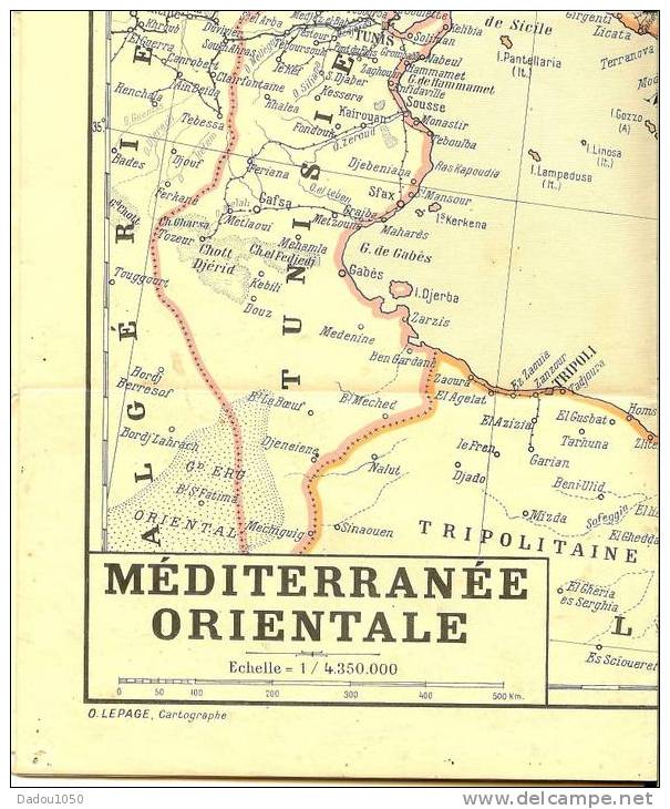 CARTE Foldex Mediterranée Orientale 1/4350000 - Cartes Géographiques