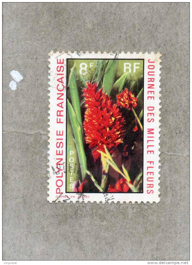 POLYNESIE Française : Journée Des Mille Fleurs : Fleur Rouge - Fleurs Diverses - Used Stamps