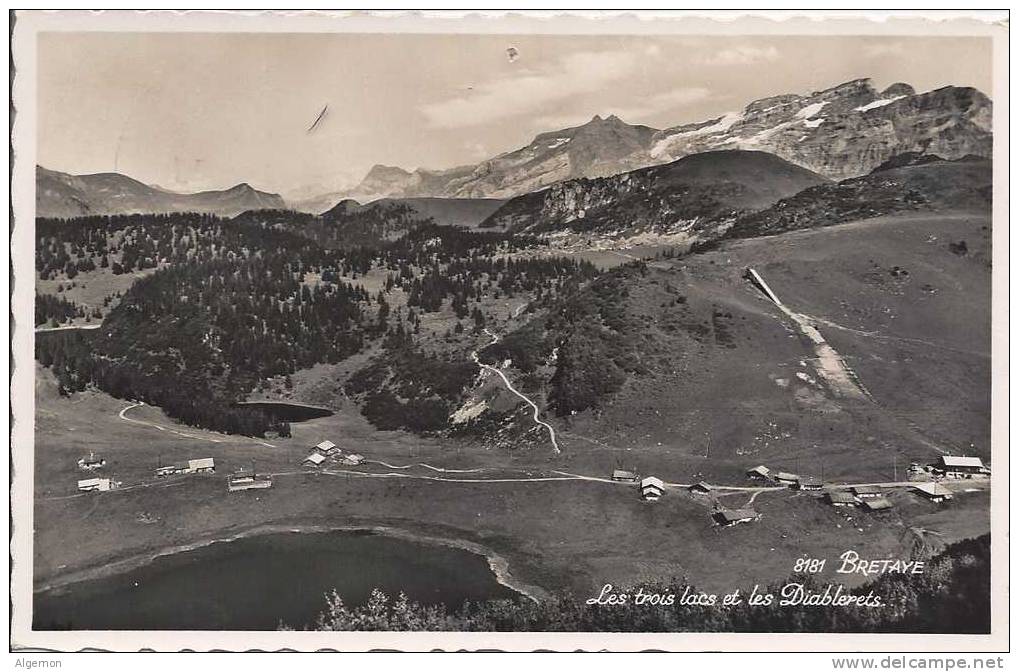 341 - Magnifique Oblitération Villars Sur Ollon 30.05.1945 Sur Carte Bretaye - Marcophilie