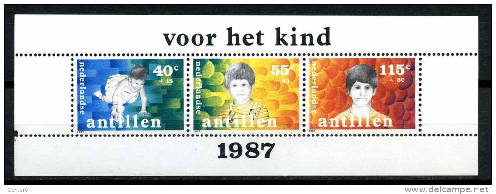 1987 ANTILLE  Surtax For The Youth Yvert  Cat N° Block 32 Absolutely Perfect MNH ** - Other & Unclassified