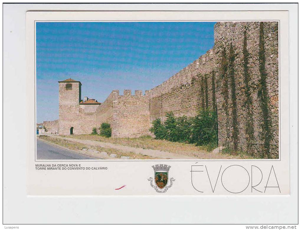 Portugal Cor 09454 – ÉVORA - MURALHA DA CERCA NOVA E TORRE MIRANTE DO CONVENTO DO CALVÁRIO - Evora