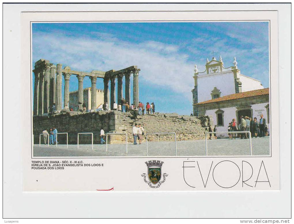 Portugal Cor 09460 – ÉVORA - TEMLO DE DIANA SEC II III, IGREJA DE S. JOÃO EVANGELISTA DOS LOIOS E POUSADA DOS LOIOS - Evora