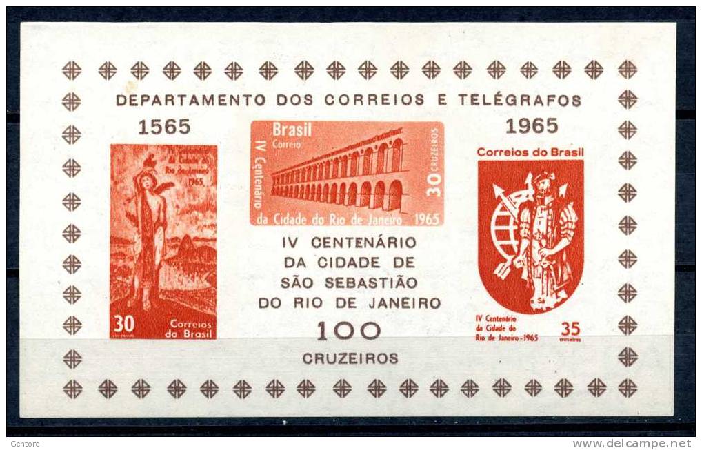 1965  Brazil  400 Years Of Rio  De Janeiro  Yvert  Cat. Block N° 14  Absolutely Perfect  MNH** - Other & Unclassified