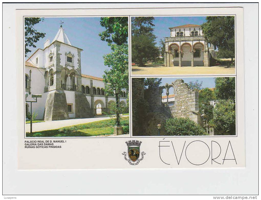 Portugal Cor 09464 – ÉVORA - PALÁCIO REAL DE D. MANUEL, GALERIA DAS DAMAS, RUINAS GÓTICAS FINGIDAS - Evora