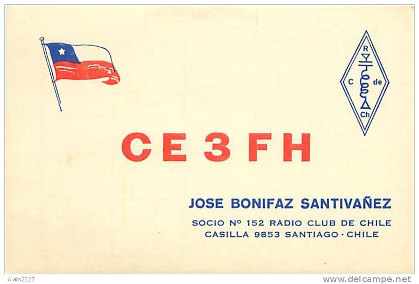 CE3FH - Jose Bonifaz Santivanez - Para La Estacion ON4DT - Radio Amateur