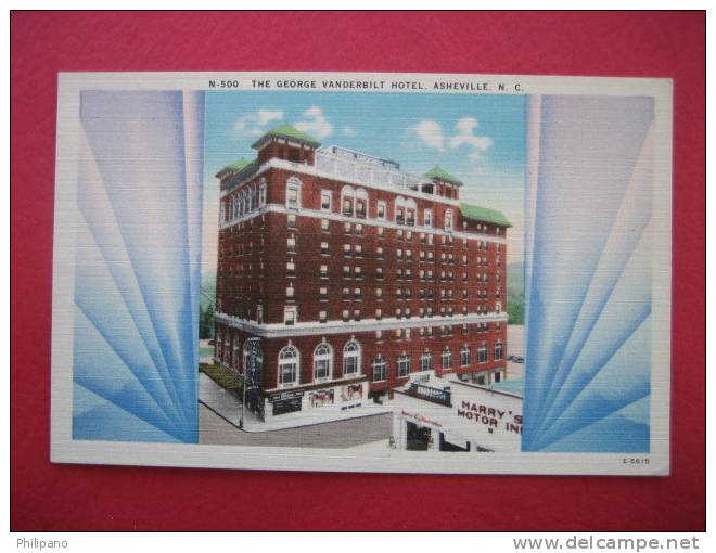 Asheville NC  The George Vanderbilt Hotel  Linen - Asheville