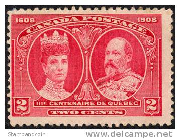 Canada #98 Mint Hinged 2c Quebec Tercentenary From 1908 - Unused Stamps