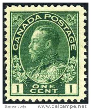 Canada #104 Mint Hinged 1c George V From 1911 - Unused Stamps