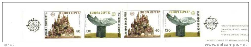 Greece. Modern Art. Europa´87. Complite Booklet. SCV = 21.00 - Cuadernillos