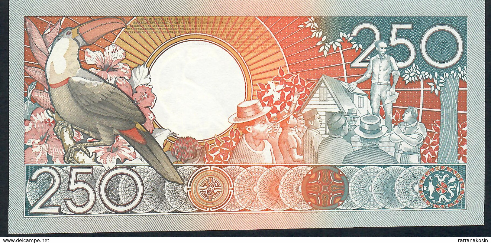 SURINAM P134 250 GULDEN 1988 # AB    UNC. - Surinam