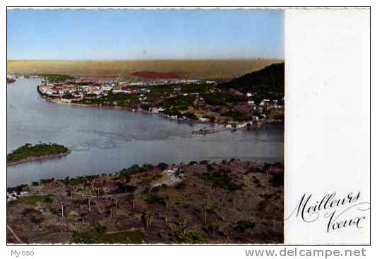 BANGUI Vue Sur Le Rocher De L'Artillerie Et La Ville, Meilleurs Voeux - República Centroafricana