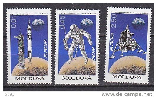 PGL - EUROPA CEPT 1994 MOLDOVA Yv N°96/98  ** - 1994