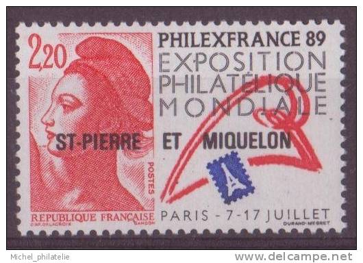 SAINT-PIERRE-ET-MIQUELON N°489** NEUF SANS CHARNIERE  PHILEXFRANCE 89 - Unused Stamps