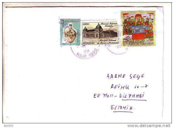 GOOD ROMANIA Postal Cover To ESTONIA 2006 - Good Stamped: Christmas - Briefe U. Dokumente