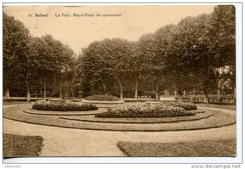 1932 Beloeil Le Parc Rond Point Du Quinconce Ed. Georges Dath Rue De L'église - Belöil