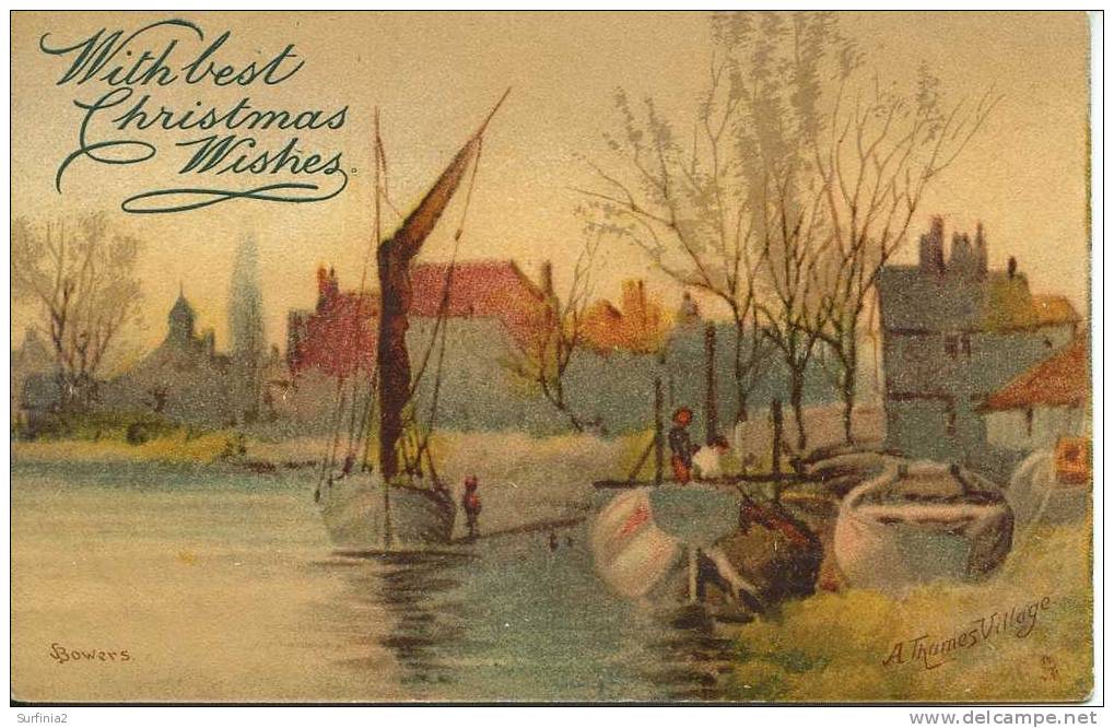 TUCKS OILETTE SERIES - 6026 - A THAMES VILLAGE - BOWERS - Other & Unclassified