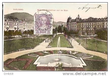 KARLSBAD - BLICK VON ELISABETHBAD NACH DER STADT - 1910 - Bohemen En Moravië