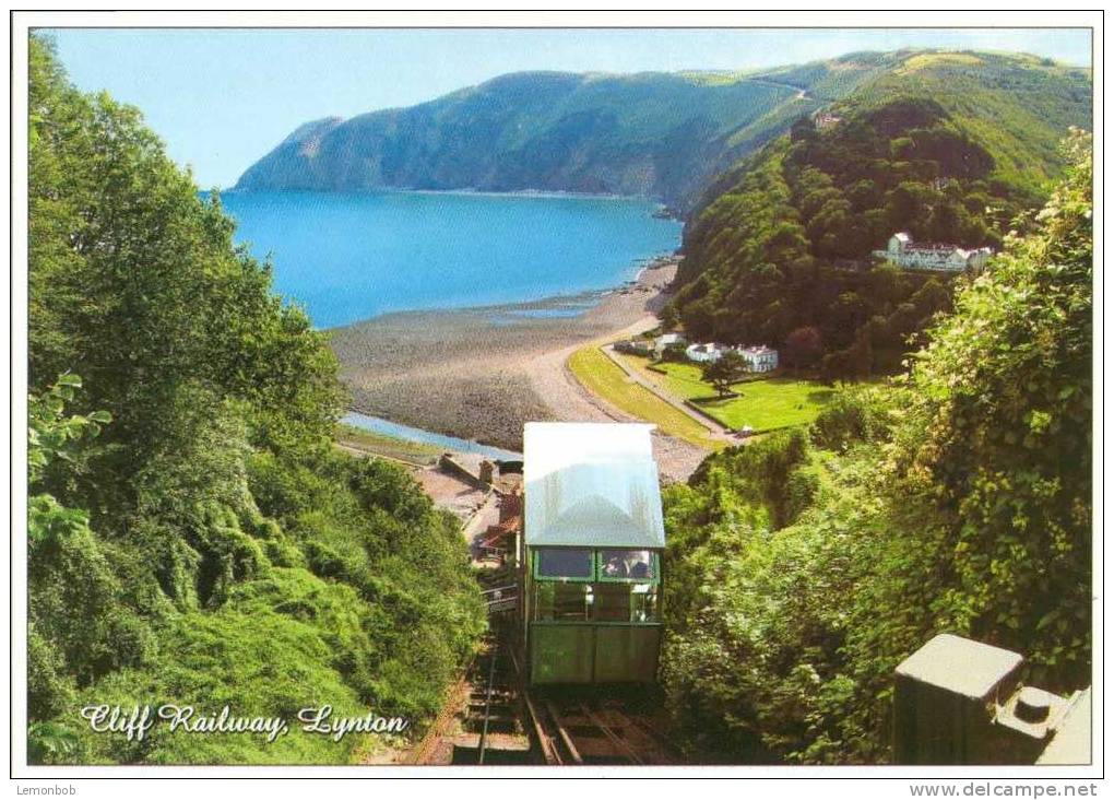 Britain United Kingdom - Cliff Railway, Lynton, Exmoor Postcard [P1660] - Lynmouth & Lynton