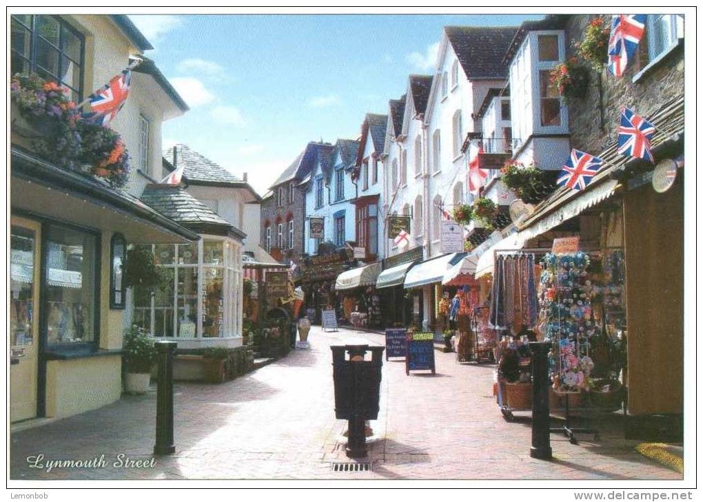 Britain United Kingdom - Lynmouth Street, Lynmouth, Exmoor Postcard [P1661] - Lynmouth & Lynton