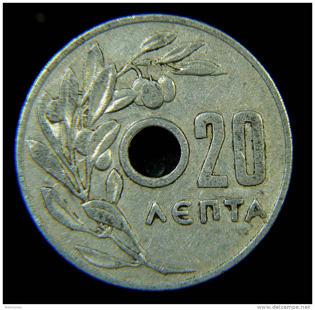 GRECIA  20 LEPTA 1954 - Grèce