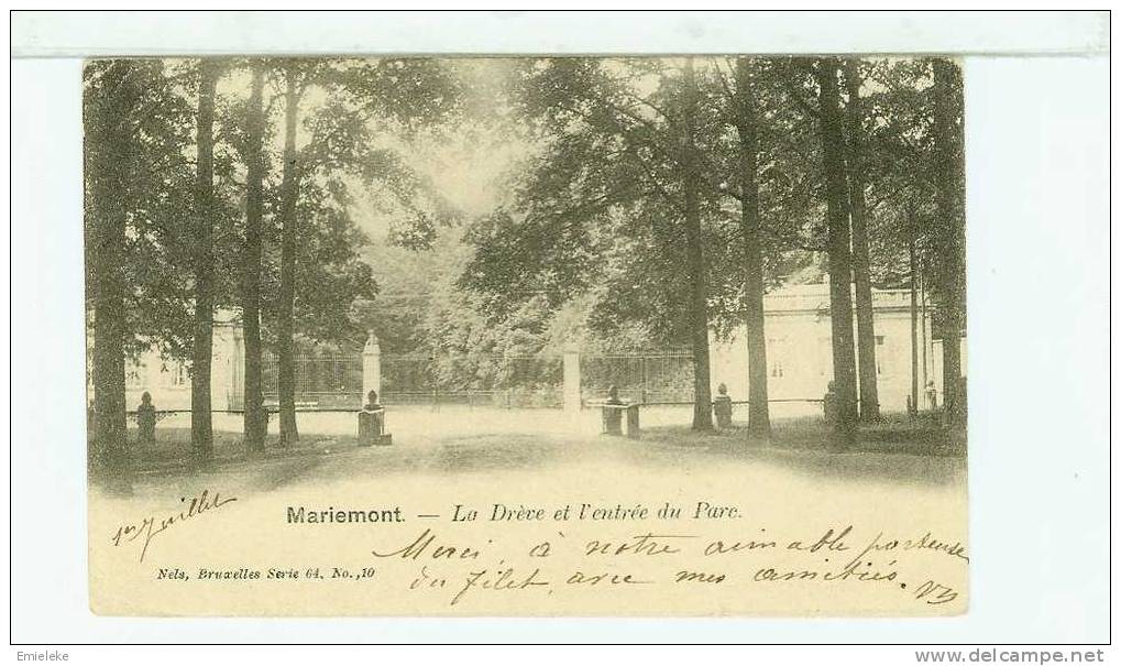 Mariemont La Drève Et L'entrée Du Parc - Morlanwelz