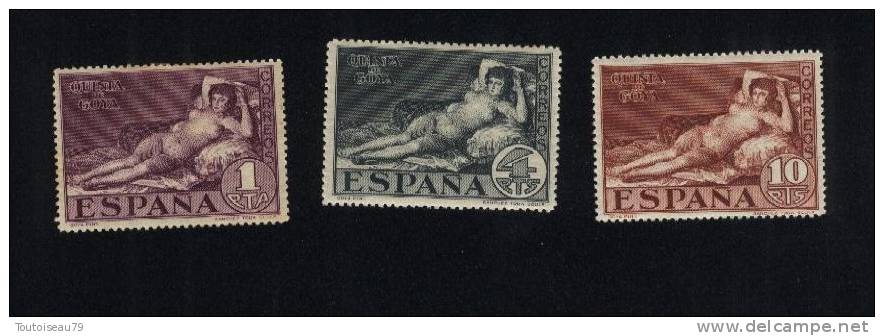 ESPAGNE - SPAIN - 1930 - 3 Valeurs Neuves Avec Traces De Charnières (hinged) N° YT 423/425 - Nudes