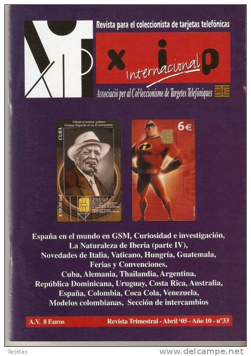 REVISTA XIP Nº33  ABRIL 2005 - Kataloge & CDs