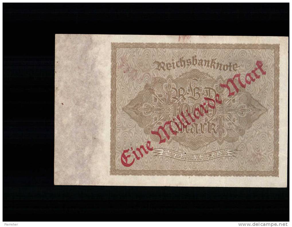 TRES TRES BEAU BILLET DE 1000 MARK DATE DU 15.12.1922 - 1000 Mark