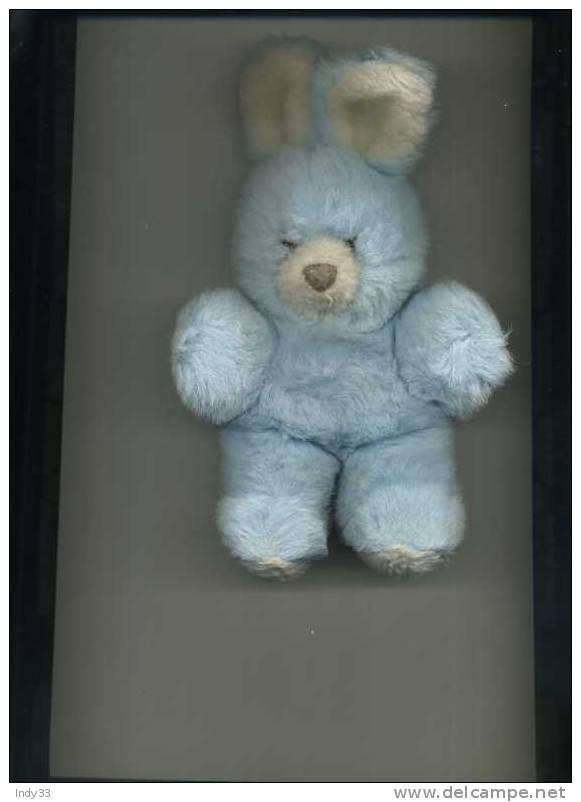 - PELUCHE OURSON ?  BLEU . ENV. 20CM - Ours