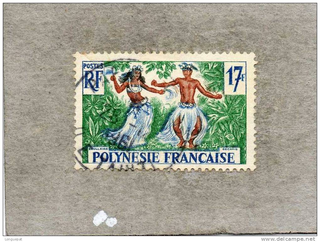 POLYNESIE Française :   Série Courante : Danseurs Tahitiens - Oblitérés
