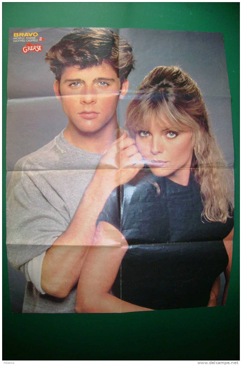 C0244 CINEMA-MUSICA - POSTER Inserto BRAVO Anni '80 - GREASE 2 :MICHELLE PFEIFFER - MAXWELL CAULFIELD/SPIDER MURPHY GANG - Música