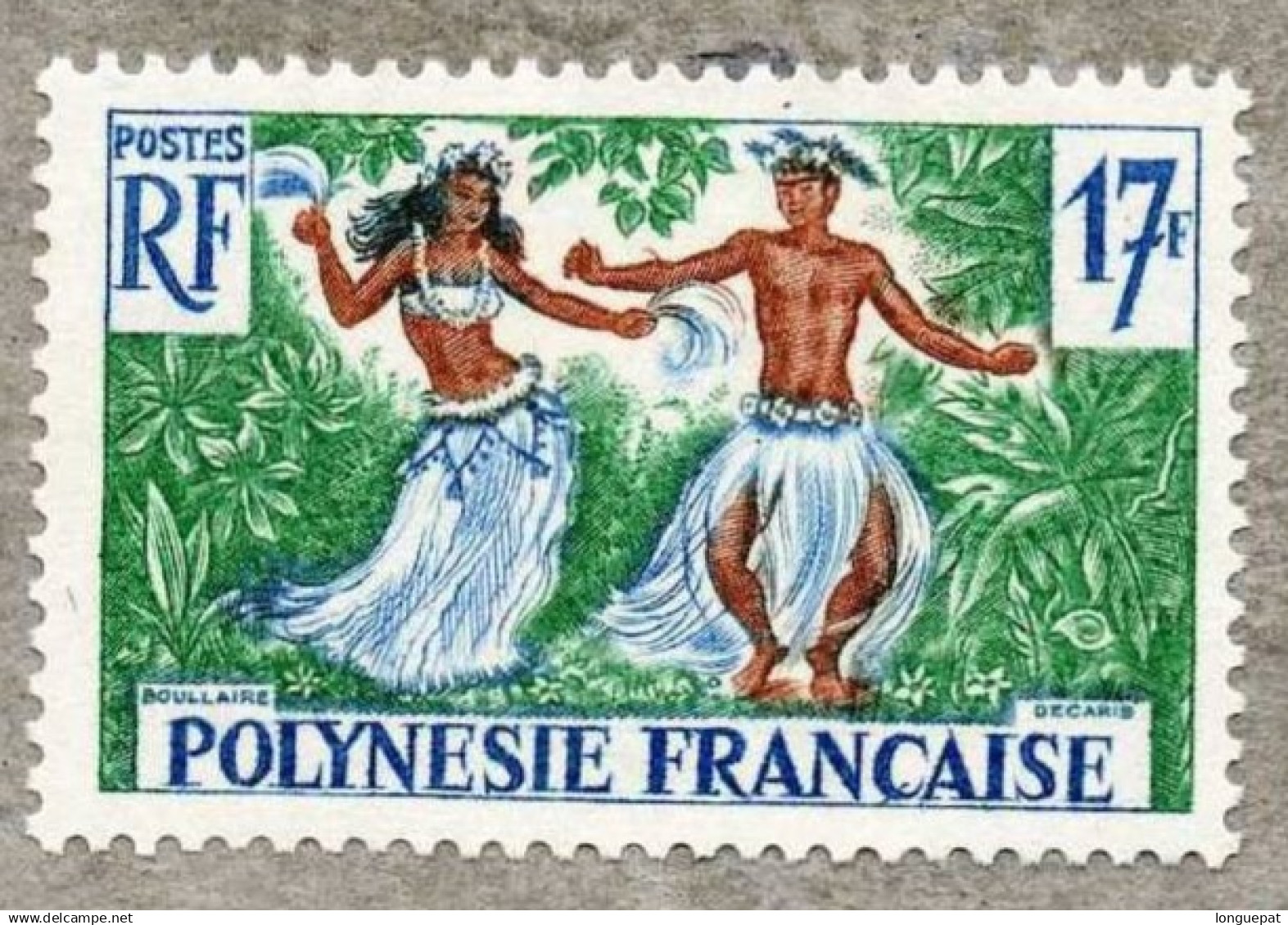 POLYNESIE Française :   Série Courante : Danseurs Tahitiens - Unused Stamps