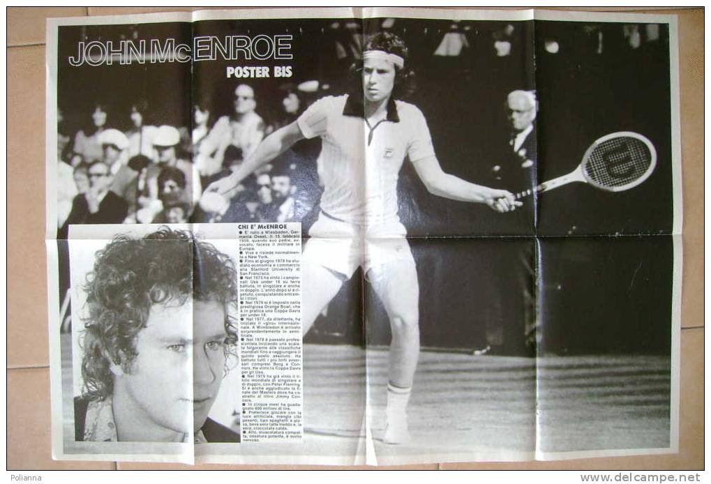 C0249 CINEMA-MUSICA - POSTER Inserto CORRIERBOY 1979 - MICK JAGGER-ROLING STONES - JOHN Mc ENROE/TENNIS - Musica