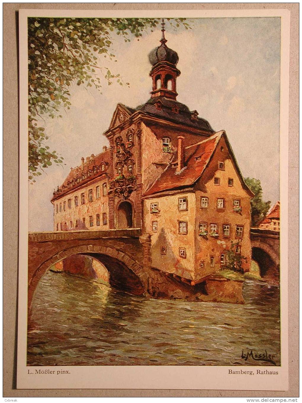 Bamberg, Rathaus, Nach Einem Originalgemälde Von Ludwig Mößler - Bamberg