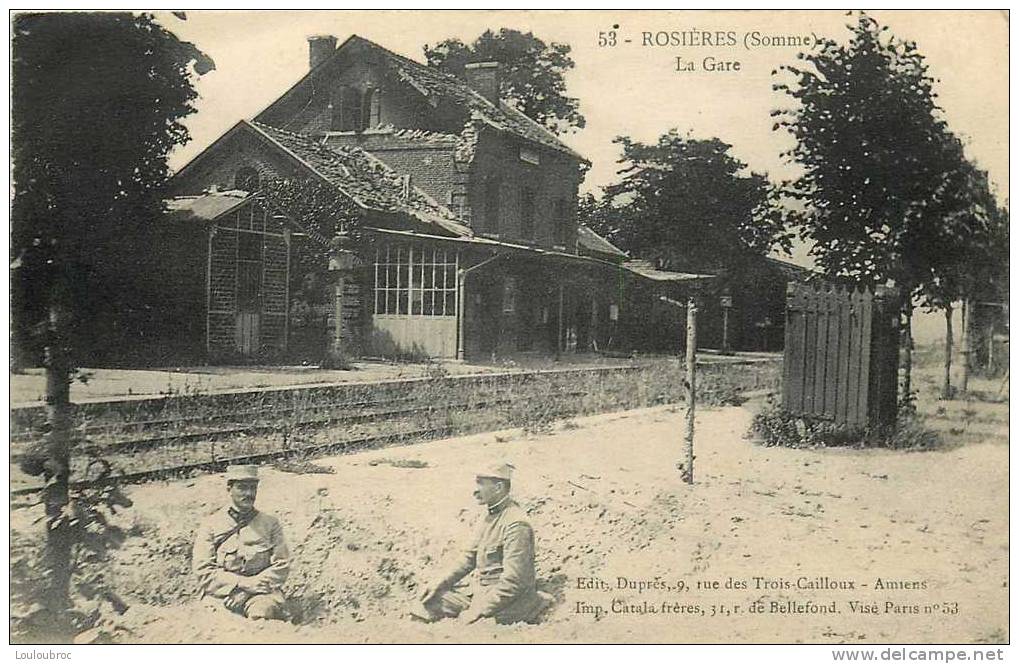 80 ROSIERES LA  GARE - Rosieres En Santerre