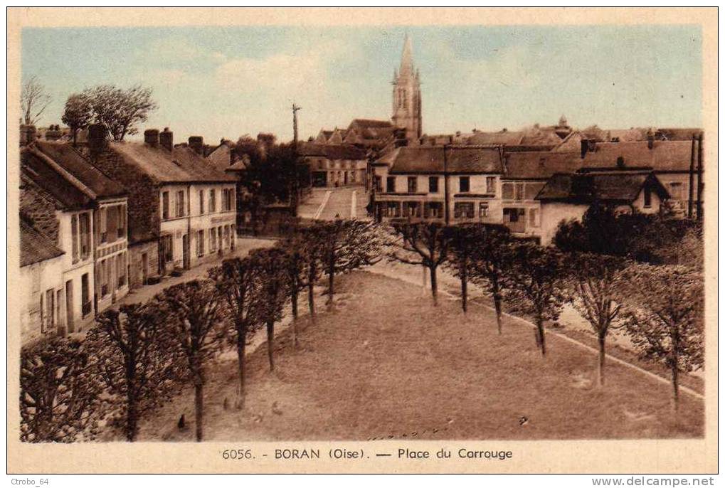 CPA BORAN 60 - Place Du Carrouge - Boran-sur-Oise
