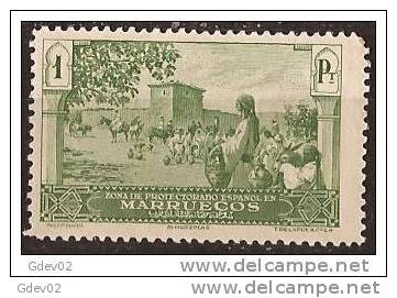 MA115-A918TRI.Maroc.Marocco  MARRUECOS ESPAÑOL PAISAJES Y MONUMENTOS 1928  (Ed 115**) Sin Charnela LUJO RARO - Islam